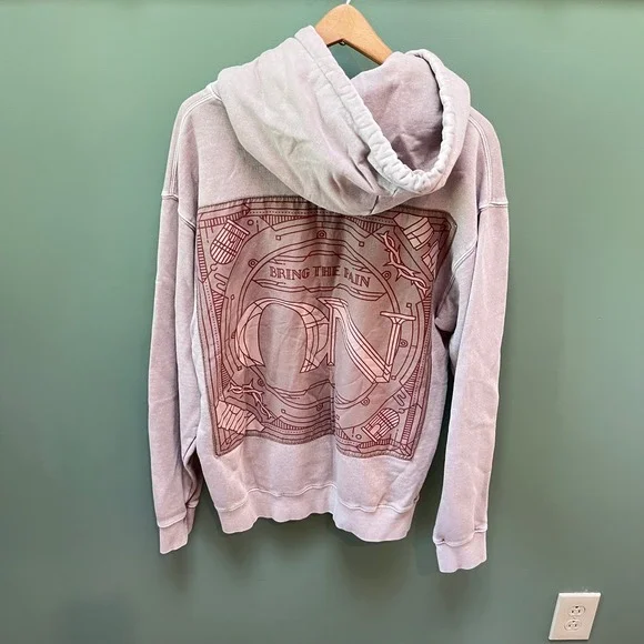BTS‎ OFFICIAL Bring the Pain Hoodie Long Sleeve Graphic Print Sweatshirt Size L - Picture 4 of 5